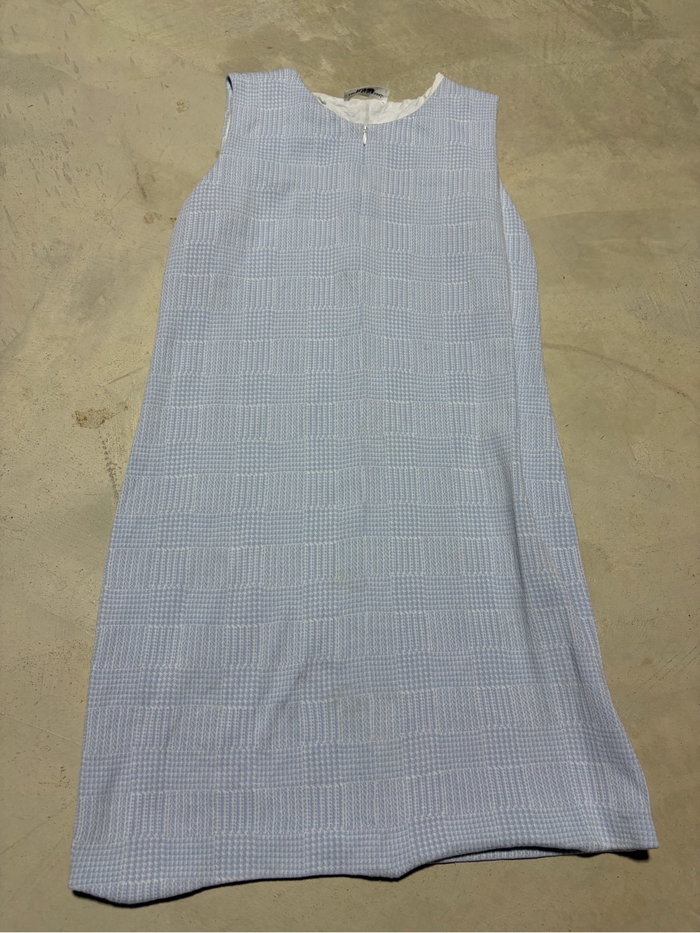 Amina Rubinacci Vito Sleeveless Light Blue Shift Dress 46
